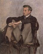 Frederic Bazille Portrait of Renoir painting
